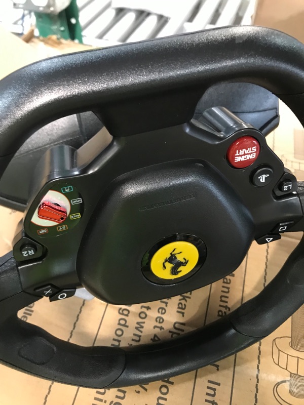 Photo 2 of **FOR PARTS ONLY**
Thrustmaster T80 Ferrari 488 GTB Edition Racing Wheel PS4