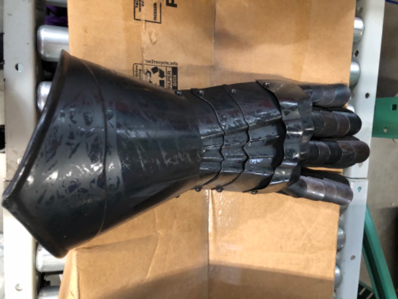 Photo 2 of  Conquest Armor Gauntlets Black Gloves Halloween Costumes