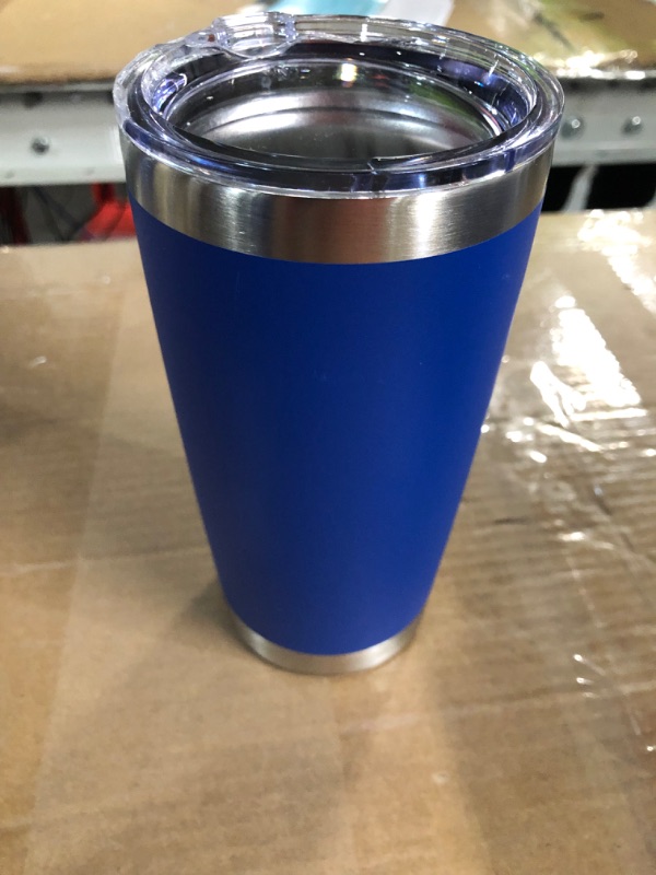 Photo 3 of  Stainless Steel Tumbler, 20 OZ (Dark Blue) 