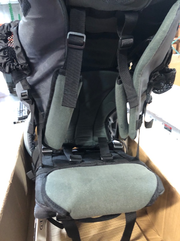 Photo 2 of ClevrPlus Cross Country Baby Backpack Hiking Child Carrier Toddler Gray