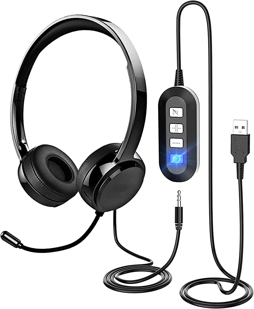 Photo 1 of USB Headset with Microphone for PC Laptop,