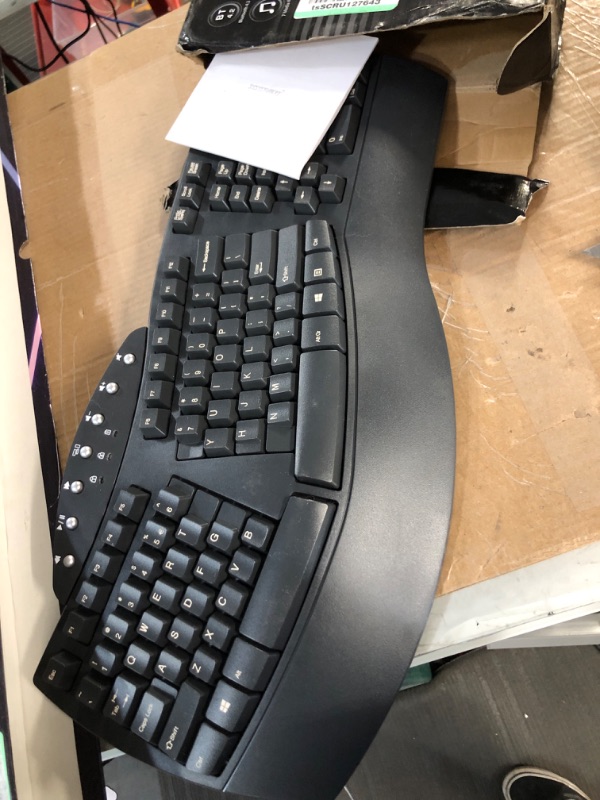 Photo 2 of Wireless Ergonomic Keyboard with Gel Wrist Rest Bundle