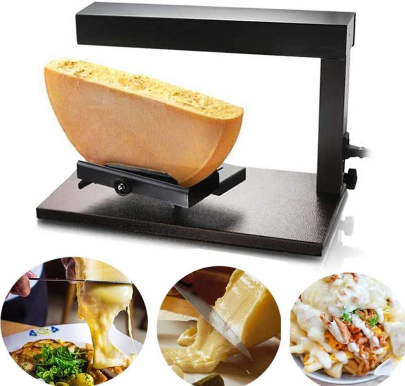 Photo 1 of Li Bai Raclette Cheese Melter Commercial Electric Machine For Half Nacho Cheese Wheel Multi-Function Adjustable Angle Stainless Steel 650W Rapid Heating(750A)