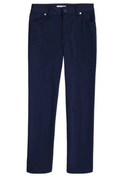 Photo 1 of Calvin Klein Boys' Flat Suit Dress Pant, Straight Leg Fit & Hemmed Bottom, Belt Loops & Functional Front Pockets, Bright Blue Tech, 6