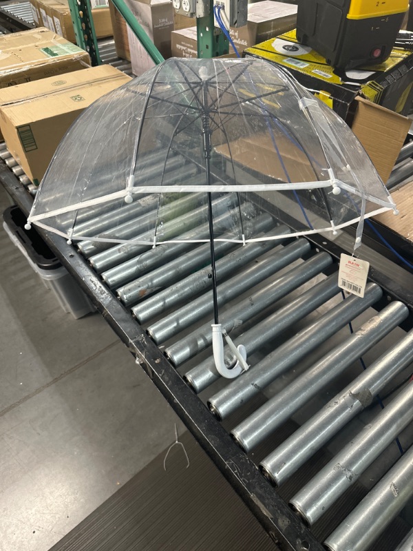 Photo 2 of Amazon Basics Clear Bubble Umbrella