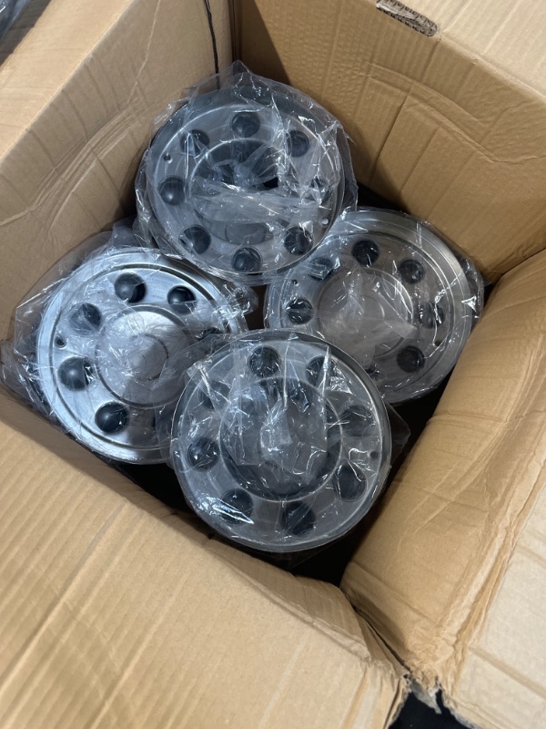 Photo 1 of XIUHUA 17 Inch 8 Lugs 5 Hand Holes Stainless Steel Wheel Simulators for 2003-2021 Dodge 3500 Dually Wheel Truck