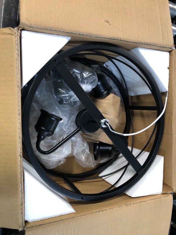 Photo 1 of Industrial 3-Light Semi Flush Mount Ceiling Light1017432325
