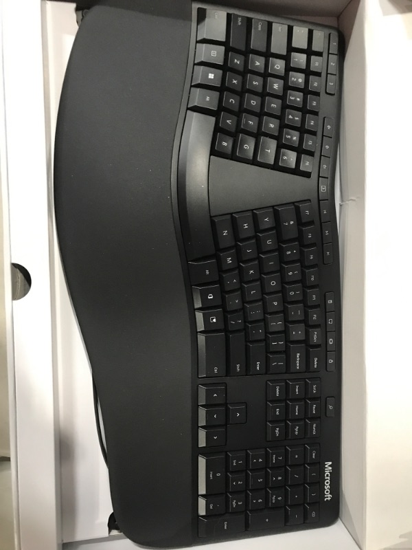 Photo 2 of Microsoft Ergonomic Keyboard - Black.