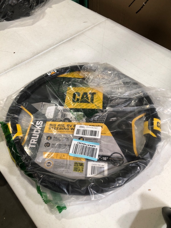 Photo 2 of Cat® DuraGrip Car Steering Wheel Cover, Extra Large 18 inch Size, 