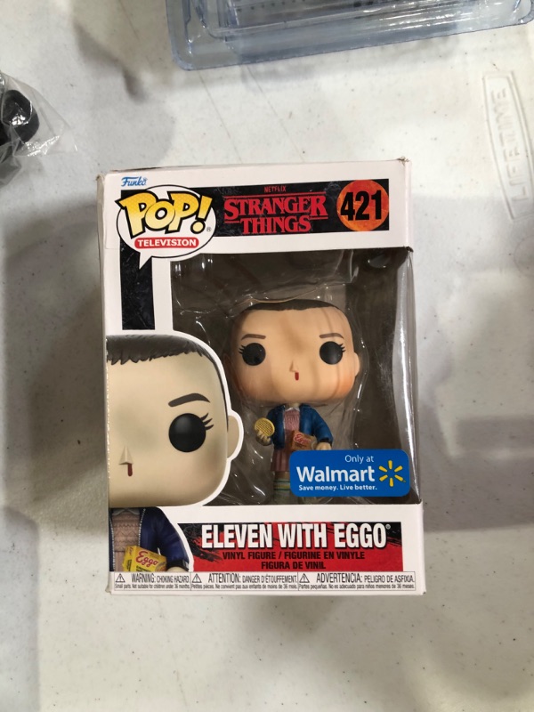 Photo 2 of Eleven [with Eggos] (Chase): P?o?p?! TV Vinyl Figurine Bundle with 1 Compatible 'ToysDiva' Graphic Protector (421-13318 - B/A)