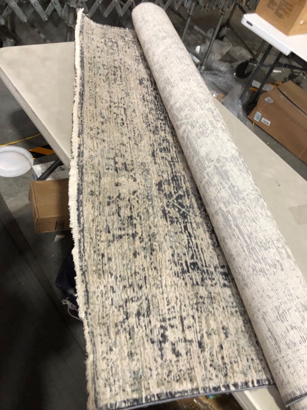 Photo 1 of **MINOR THREAD DAMAGE**
Amber Lewis X Loloi Alie Collection ALE-05 Charcoal / Beige, Traditional 5'-3" X 7'-9" Area Rug
