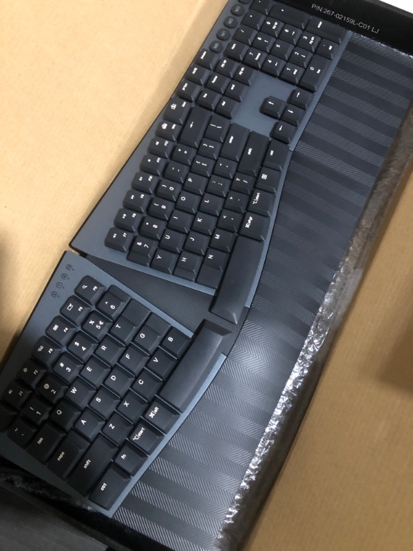 Photo 2 of Perixx PERIBOARD-535BL Wired Ergonomic Mechanical Full-Size Keyboard -