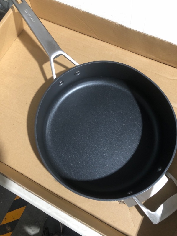 Photo 2 of **item has minor scratches at bottom of pan**
MsMk Nonstick Deep Frying Pan, 5 Quart Saute Pan with lid, Stay-Cool Handle, Smooth Bottom, 