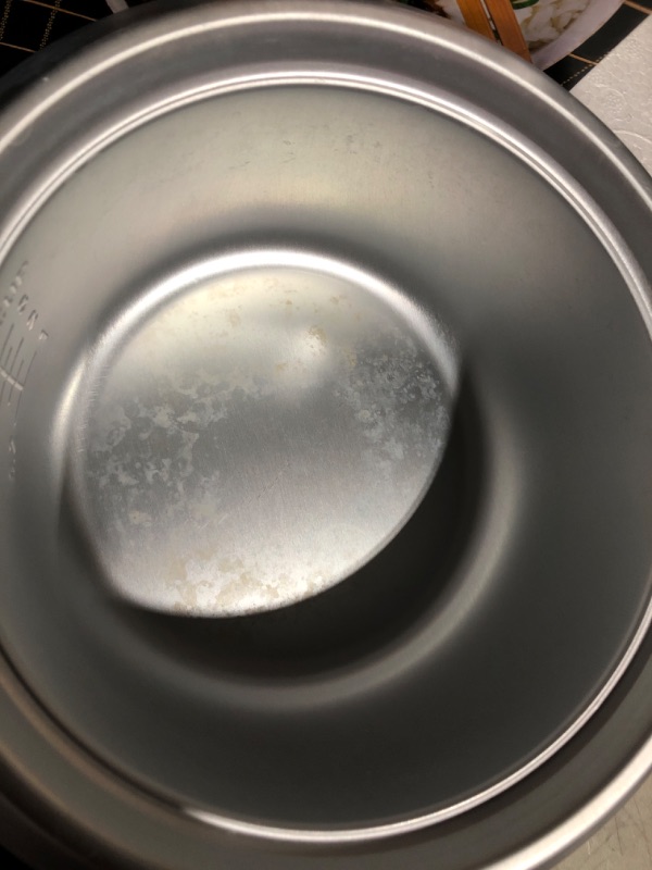 Photo 2 of **item has signs of being used**needs to be cleaned**see images**
Elite Gourmet ERC006SS 6-Cup Electric Rice Cooker with 304 Surgical Grade Stainless Steel Inner Pot,