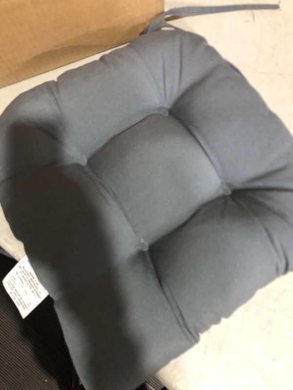 Photo 2 of * see all pictures *
Basic Beyond Chair Cushions for Dining Chairs 4 Pack, Memory Foam Chair Cushion with Ties and Non Slip Backing,