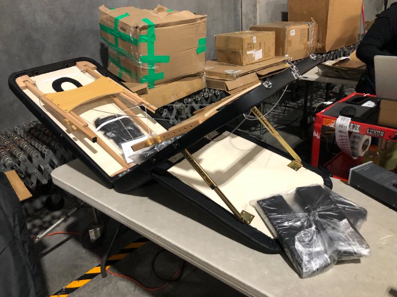 Photo 1 of ***LOCKS ARE STICKY AND WON'T FUNCTION PROPERLY***
Careboda Professional Massage Table Portable Massage Bed, 3 Section Wooden Foldable