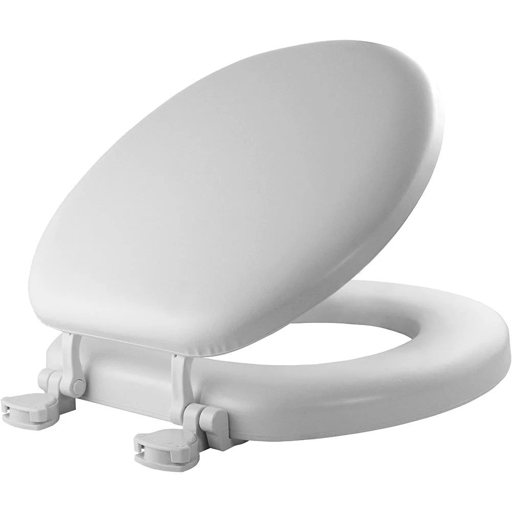 Photo 1 of ***HEAVILY USED/DIRTY - SEE PICTURES***
Mayfair by Bemis Cushioned Vinyl White Round Padded Toilet Seat