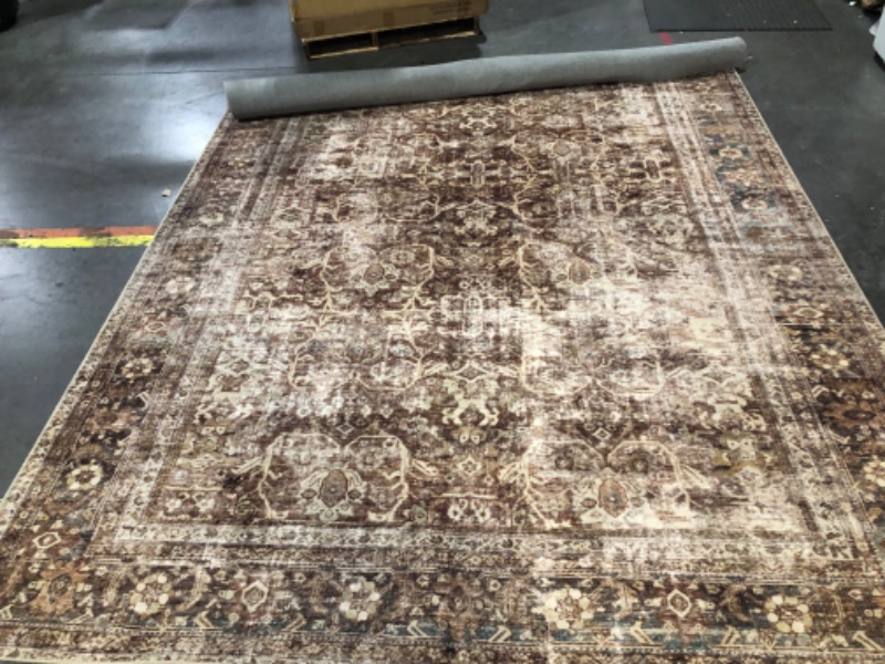 Photo 5 of **STOCK PHOTO IS A REFERNCE ONLY** USED/DAMAGED Magnolia Home by Joanna Gaines x Loloi Sinclair SIN-06 Collection Machine Washable Clay / Tobacco 8'-6" x 11'-6" Area Rug