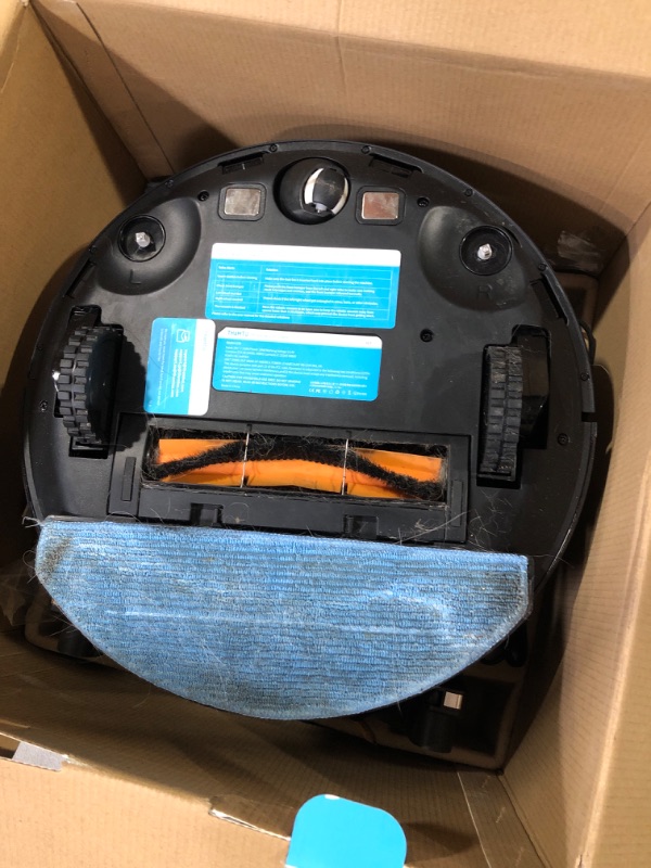 Photo 3 of ***SELLING FOR PARTS ONLY****
Thamtu Robot Vacuum and Mop Combo with Auto Dirt Disposal, 3200Pa Suction, Self Emptying, Mopping and Vacuum Combo, Carpet Detection, Auto-Recharging, Work with Alexa/Google/App, Perfect for Pet Hair