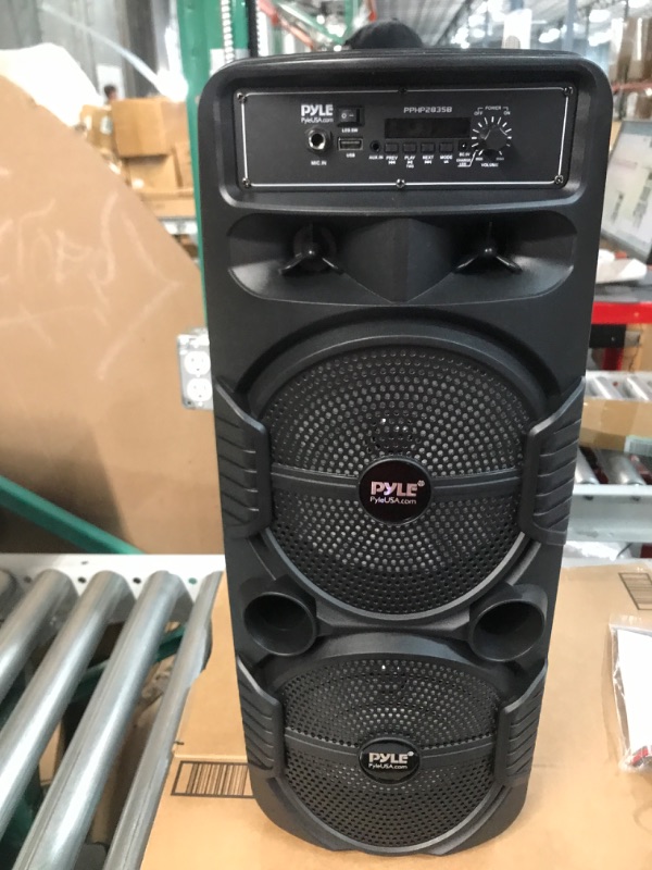 Photo 2 of Pyle Portable Bluetooth PA Speaker System - 600W Rechargeable- PPHP2835B