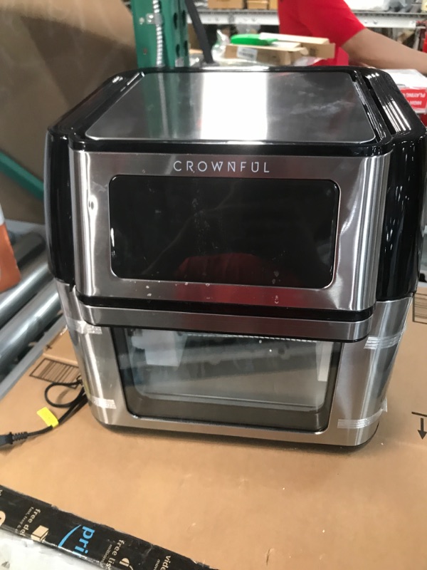 Photo 4 of (See Notes/Minor damage) Crownful 9-in-1 Air Fryer Toaster Oven, Convection Roaster
