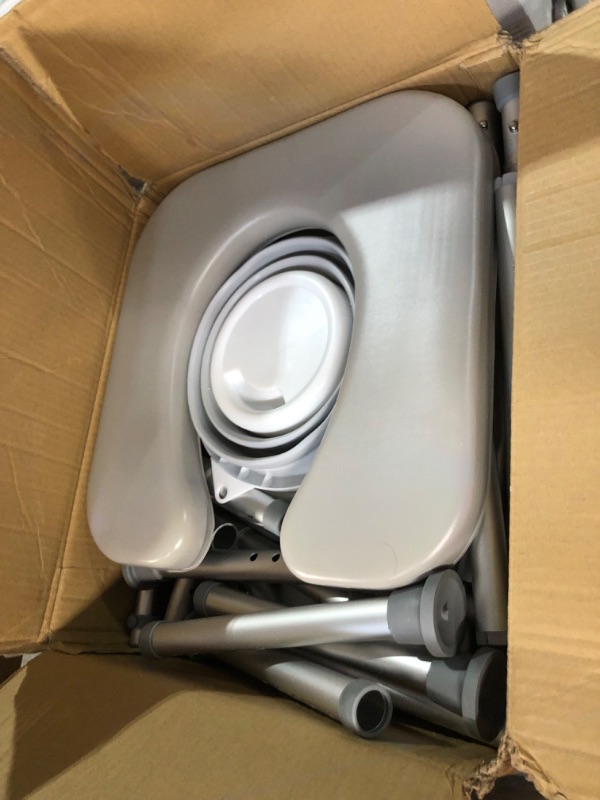 Photo 4 of 4-in-1 Raised Toilet Seat with Handles and Backrest