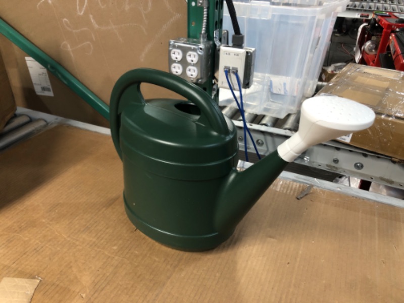 Photo 2 of 2 Gallon Plant Watering Can - Large Plastic Garden Water Pot for Indoor Outdoor Plants Flowers by The HC Companies Green