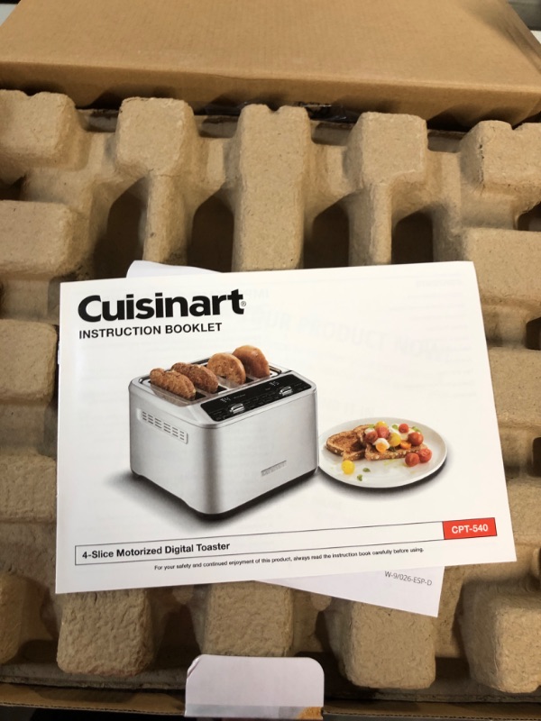 Photo 2 of *NEW**Cuisinart CPT-540 4-Slice Motorized Toaster, Black 4-Slice Digital Motorized Toaster CPT-540