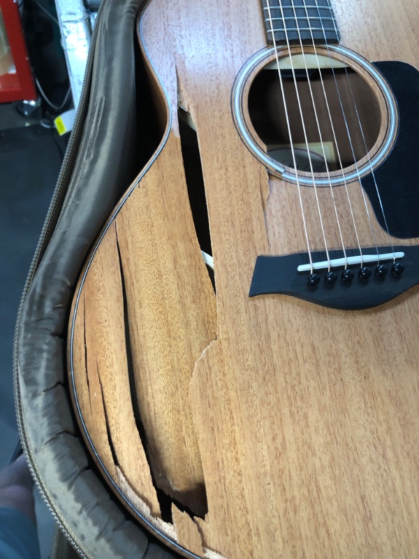 Photo 4 of *SEE NOTES**Taylor GS Mini Mahogany Acoustic Guitar - Natural with Black Pickguard