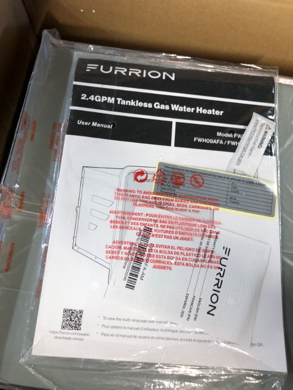 Photo 5 of (SEE NOTES) FURRION Anti Freeze Tankless Water Heater