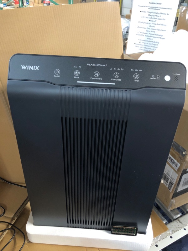 Photo 3 of *NEW**Winix 5500-2 Air Purifier with True HEPA, PlasmaWave and Odor Reducing Washable AOC Carbon Filter Medium , Charcoal Gray