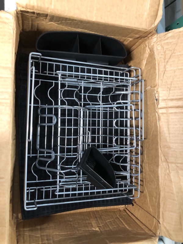 Photo 2 of **SEE NOTES**
Dish Drying Rack - Stainless Steel Dish Racks for Kitchen Counter, Large Dish Drying Rack with Drainboard, Dish drainers for Kitchen Counter,Expandable Dish Rack for Cups, Cutlery, Pot&lid