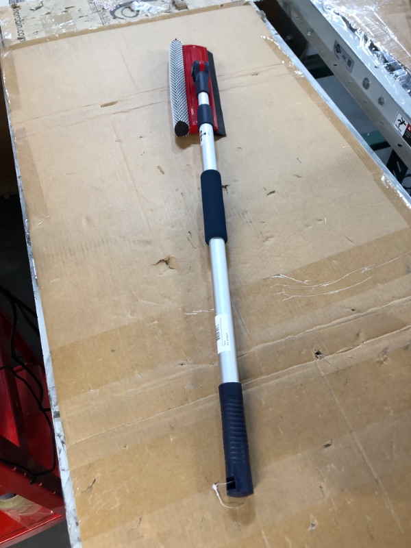 Photo 1 of DSV Standard Professional Window Squeegee | 2-in-1 Window Cleaner Sponge and Soft Rubber Strip with Telescopic Extension Pole 127.5cm & 50” | Adjustable to Clean from Multiple Angles