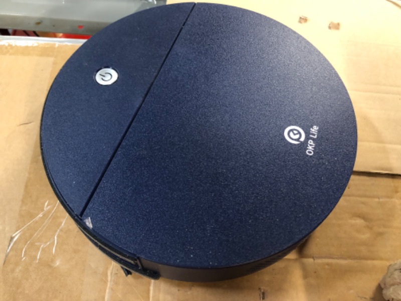 Photo 3 of **See Notes**
OKP Life K2 Robot Vacuum Cleaner 1800 mAh, Blue