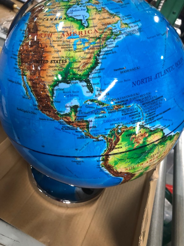 Photo 3 of GET LIFE BASICS Illuminated Globe of The World with Stand 