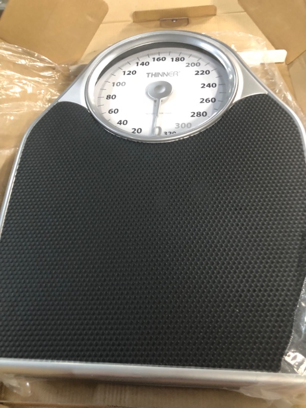 Photo 1 of Conair Digital Body Weight Scale, Dial Analog Precision Step-on Bathroom Scale for Body Weight, 330 lb Analog - Black