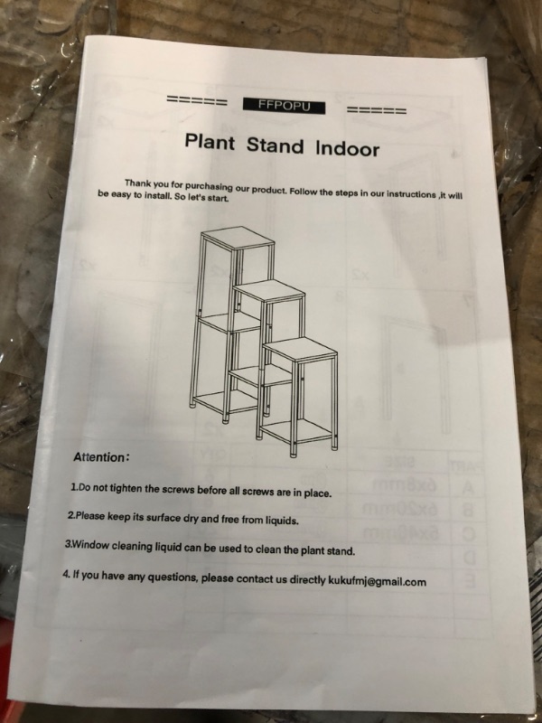 Photo 5 of FFPOPU 3 Tier 7 Potted Plant Stand Indoor, Plant Stands for Indoor Plants