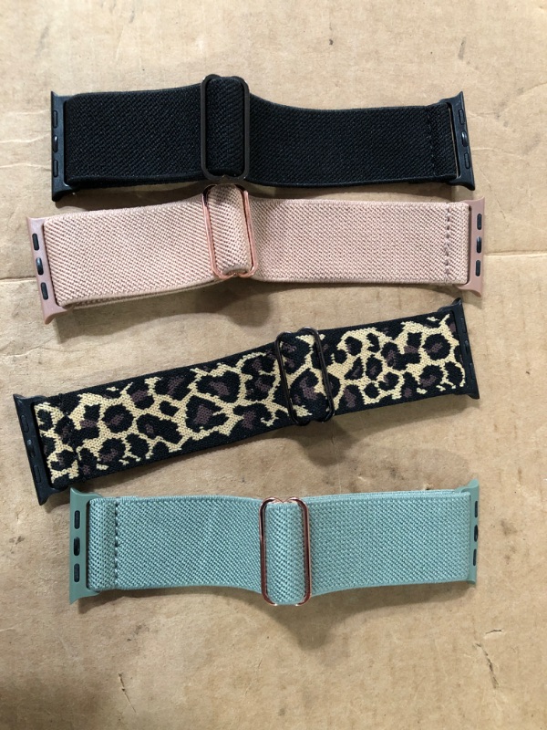 Photo 3 of SEE NOTES 4 Pack Stretchy Solo Loop Compatible with Fitbit Versa 4 / Sense 2 / Sense/Versa 3 Bands