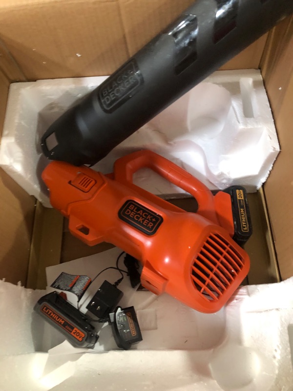 Photo 2 of **PHOTO FOR REFERENCE ONLY** BLACK+DECKER 20V MAX Cordless Sweeper with Power Boost & Extra 4-Ah Lithium Ion Battery Pack w/ extra 4.0AH Battery