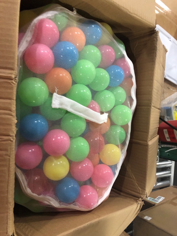 Photo 2 of BalanceFrom 23Inch Phthalate Free BPA Free NonToxic crush Proof Play Balls Pit Balls 6 Bright col