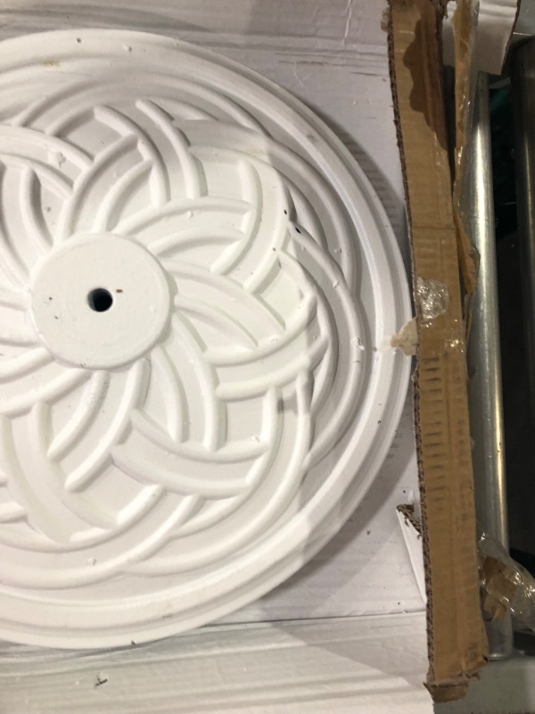 Photo 4 of **PARTS ONLY** Bond Manufacturing, White 60478A Gaelen Umbrella Base, 12kg