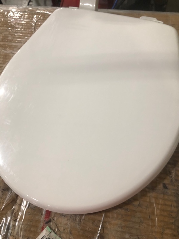 Photo 2 of **SEE NOTES**
Bemis 1500EC 390 Toilet Seat with Easy Clean & Change Hinges - Cotton White 1 Pack Elongated Toilet Seat