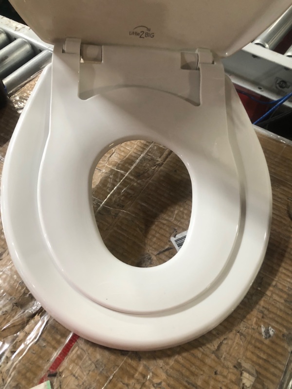 Photo 4 of **SEE NOTES**
Bemis 1500EC 390 Toilet Seat with Easy Clean & Change Hinges - Cotton White 1 Pack Elongated Toilet Seat