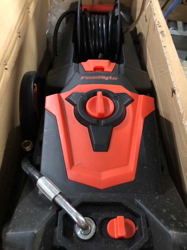 Photo 1 of **SEE NOTES**
PowRyte Electric Pressure Washer with Hose Reel, Foam Cannon, 2 Different Pressure Tips.