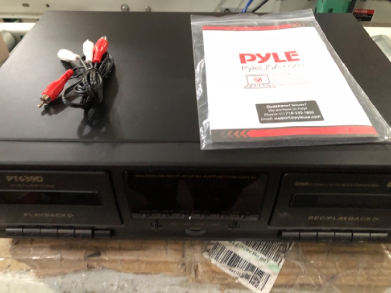 Photo 2 of Pyle Dual Cassette Deck Stereo 