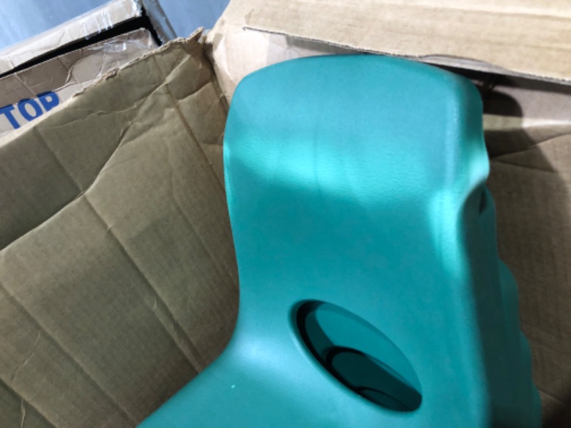 Photo 3 of (USED/Minor Damage) Factory Direct Partners 10367-GN 16" School Stack Chair, Green (6-Pack)