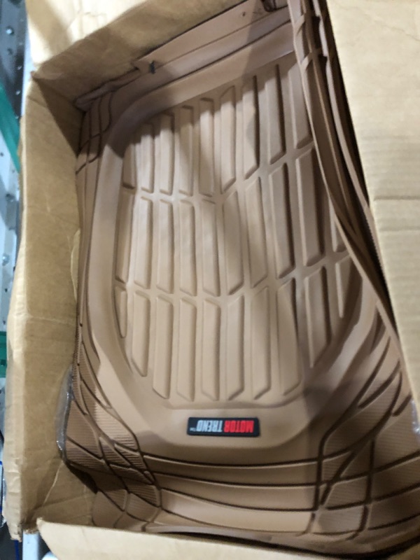 Photo 2 of Motor Trend 4pc Beige Car Floor Mats Set