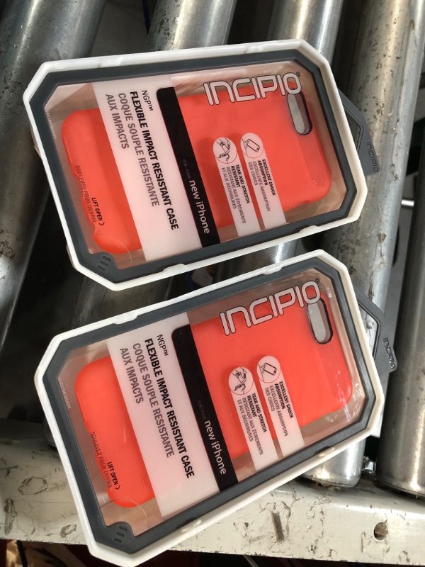 Photo 2 of (2x) iPhone 6S Case, Incipio NGP Case [Flexible][Shock Absorbing] Cover fits Both Apple iPhone 6, iPhone 6S - Translucent Neon Red Translucent Coral Standard Packaging