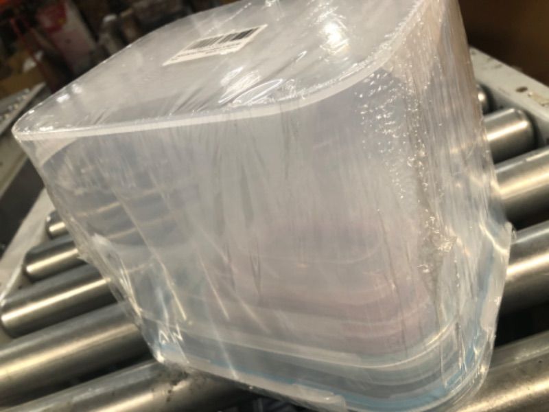 Photo 1 of LIHOOOOM Food Storage Containers with lids, 8-Piece Freezer Storage Containers Nesting Airtight Food Storage Boxes Meal Prep Plastic Containers for Kitchen Pantry 5L, Clear Container Multicolor Gasket A Multicolor-690ml/1600ml/3000ml/5000ml