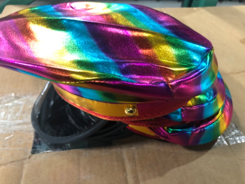 Photo 1 of Aichiyu Yacht Captain Hat Cap Rainbow Pack of 4